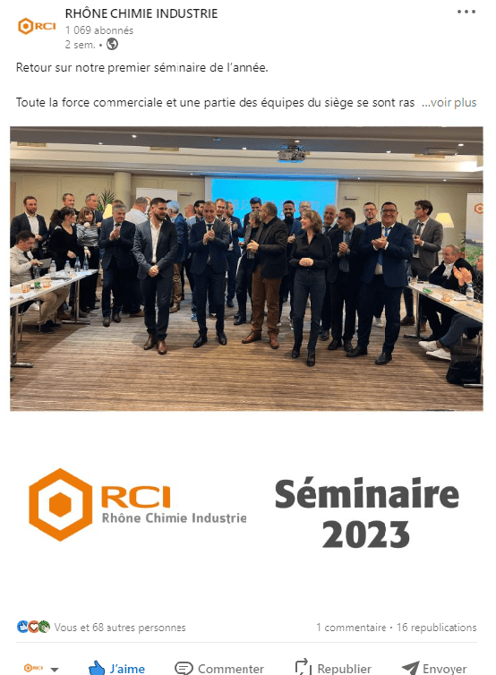 Rhone chimie industrie linkedin adfeed