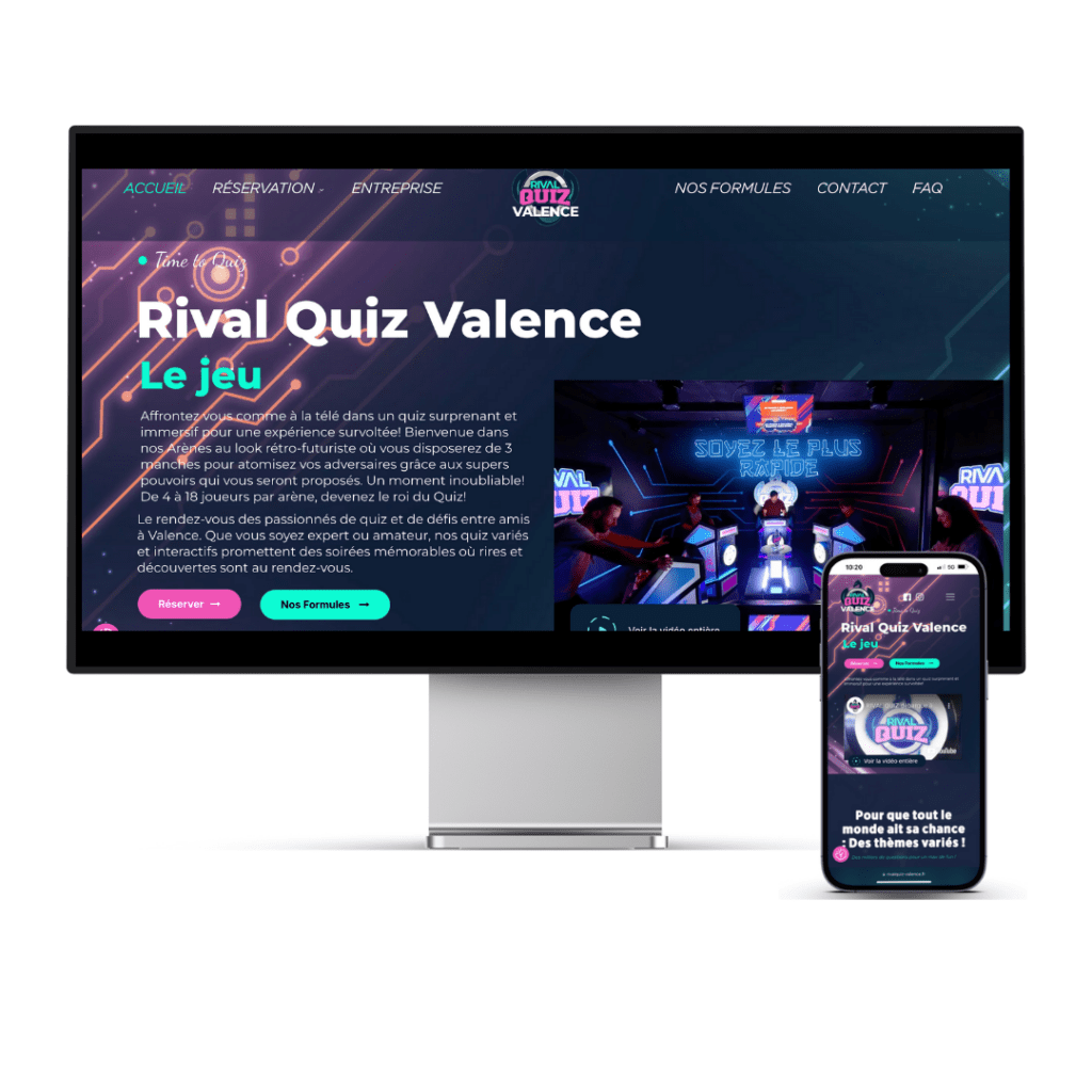 Site internet Rival Quiz Valence